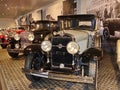 Exhibition of retro cars. The exposition of the turn of the century, mostly represented by overseas cars