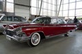 Exhibition of retro cars in Sokolniki park. American car Buick Electra 225. Moscow Royalty Free Stock Photo