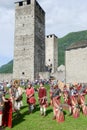 Exhibition of Roman centurions at Castelgrande castle in Bellinzona