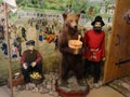 The exhibition Russian peasants and the bear