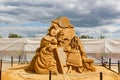 The exhibition of sand sculptures.