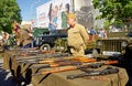 Exhibition of small arms of World War II. Celebrating the Victory Day. Rostov-on-Don, Russia. May 9, 2013 Royalty Free Stock Photo