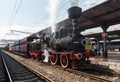 Exhibition of vintage trains