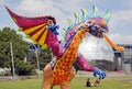 Exhibition and virtual visit on Mexico. Paris, the Parc de la Villette (France). from 4 to 22 July 2015. an Alebrije, the dragon Royalty Free Stock Photo