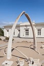 Exhibitions of the Swakopmund Museum on the site of the former Otavi railway station Royalty Free Stock Photo