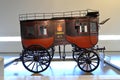 TExhibits of antique carriages in National Coach Museum in Lisbon, Portugal Museu Nacional Coches Royalty Free Stock Photo