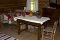 Exhibits and furnishings in the outbuilding of the kitchen in the Museum A.P. Chekhov in t