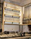 collection of antique pistols rifles and cannons