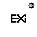 EXI Logo Letter Monogram Design Royalty Free Stock Photo