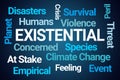 Existential Word Cloud Royalty Free Stock Photo