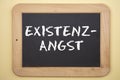 Existenzangst Existential fear