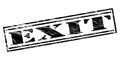 Exit black stamp