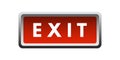 Exit button. 3D design