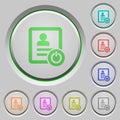 Exit from contact list push buttons