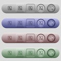Exit from contact list icons on horizontal menu bars