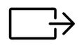 Exit or Forward Arrow Icon: Navigation, Export, and Next Step, vector design Generative AI Royalty Free Stock Photo
