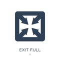 exit full screen arrows icon in trendy design style. exit full screen arrows icon isolated on white background. exit full screen