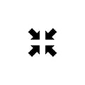 Exit full screen icon. Vector on isolated white background. EPS 10