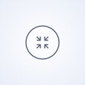 Exit full screen, vector best gray line icon