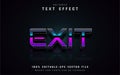 Exit gradient text effect Royalty Free Stock Photo