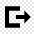 Exit icon - vector iconic design