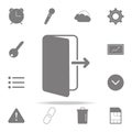 The exit icon. web icons universal set for web and mobile Royalty Free Stock Photo