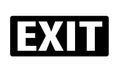 Exit icon on white background. exit sign. flat style. Royalty Free Stock Photo