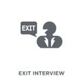 Exit interview icon from Time managemnet collection.