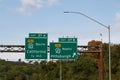 exit 37A off of I-70 for California, Pennsylvania and 37B toward Pittsburgh, PA