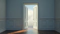 exit open door graphic Royalty Free Stock Photo