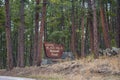 An exit road departing Black Hills National Forest, South Dakota Royalty Free Stock Photo