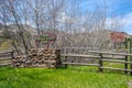 An exit road departing Custer State Park, South Dakota Royalty Free Stock Photo