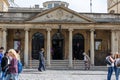 Exit from the Roman Baths in the city of Bath Royalty Free Stock Photo