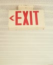 Exit sign