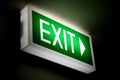 Exit Sign Royalty Free Stock Photo