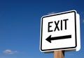 Exit sign Royalty Free Stock Photo