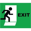 Exit sign icon