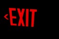 Exit sign showing the way out Royalty Free Stock Photo