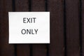 Exit Sign Royalty Free Stock Photo