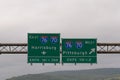 Exit signs for Interstate 76 and Interstate 70