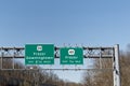 exit signs in Malvern, Pennsylvania on US202 South