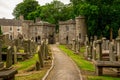 Exit from St Machar cathedral and cemetery, Aberdeen, Scotland