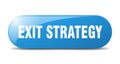 exit strategy button. exit strategy sign. key. push button. Royalty Free Stock Photo