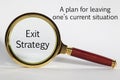 Exit Strategy Concept Royalty Free Stock Photo