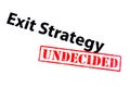 Exit Strategy Undecided Royalty Free Stock Photo