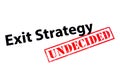 Exit Strategy Undecided Royalty Free Stock Photo