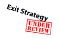 Exit Strategy Under Review Royalty Free Stock Photo