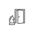 Exit Strategy line icon