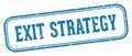 exit strategy stamp. exit strategy rectangular stamp on white background Royalty Free Stock Photo