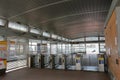 Exit to water in waterbus stop San Zaccaria (Pieta) Royalty Free Stock Photo